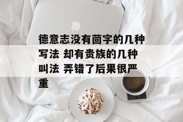 德意志没有茴字的几种写法 却有贵族的几种叫法 弄错了后果很严重-第1张图片-