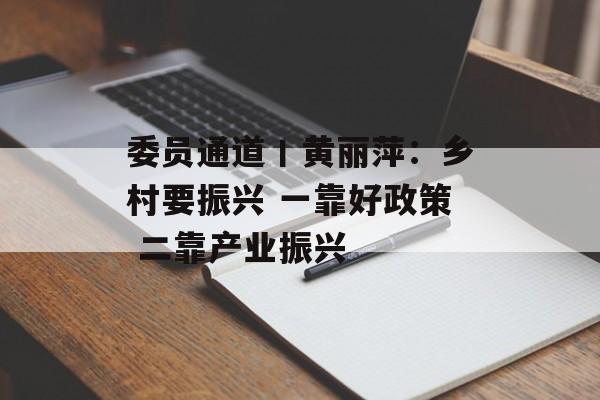 委员通道丨黄丽萍：乡村要振兴 一靠好政策 二靠产业振兴-第1张图片-