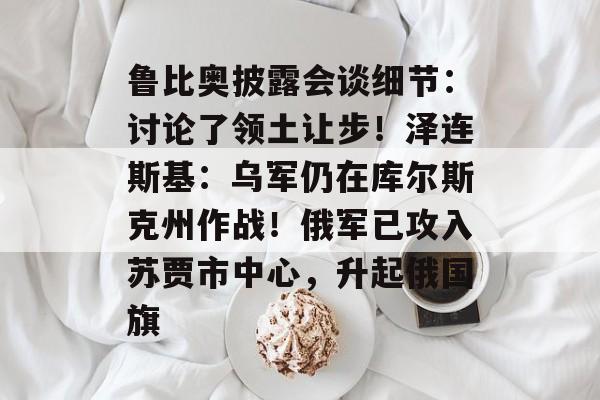 鲁比奥披露会谈细节：讨论了领土让步！泽连斯基：乌军仍在库尔斯克州作战！俄军已攻入苏贾市中心，升起俄国旗-第1张图片-