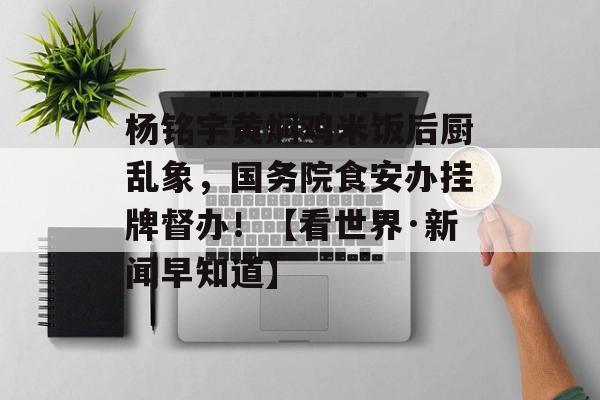 杨铭宇黄焖鸡米饭后厨乱象，国务院食安办挂牌督办！【看世界·新闻早知道】-第1张图片-