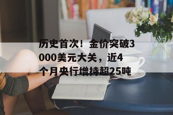 历史首次！金价突破3000美元大关，近4个月央行增持超25吨-第1张图片-