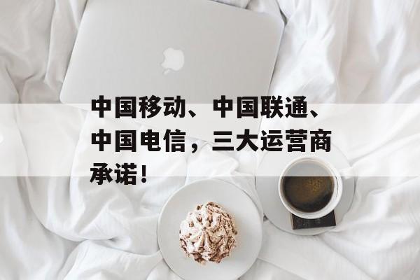 中国移动、中国联通、中国电信，三大运营商承诺！-第1张图片-