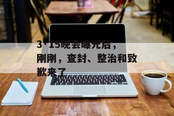 3·15晚会曝光后，刚刚，查封、整治和致歉来了-第1张图片-