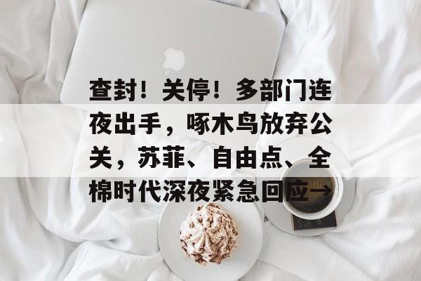 查封！关停！多部门连夜出手，啄木鸟放弃公关，苏菲、自由点、全棉时代深夜紧急回应→-第1张图片-