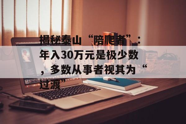 揭秘泰山“陪爬者”：年入30万元是极少数，多数从事者视其为“过渡”-第1张图片-