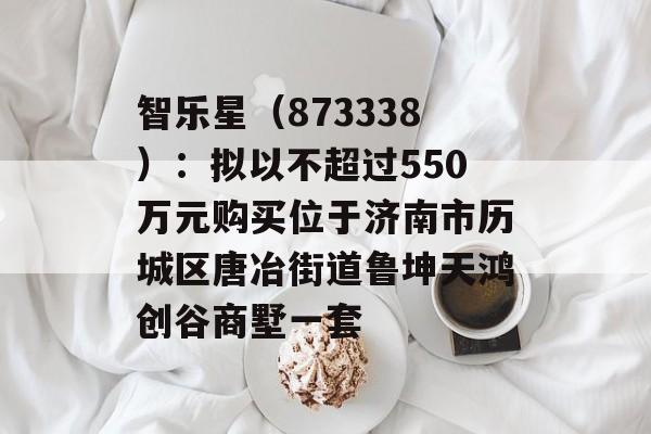 智乐星（873338）：拟以不超过550万元购买位于济南市历城区唐冶街道鲁坤天鸿创谷商墅一套-第1张图片-