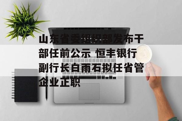 山东省委组织部发布干部任前公示 恒丰银行副行长白雨石拟任省管企业正职-第1张图片-