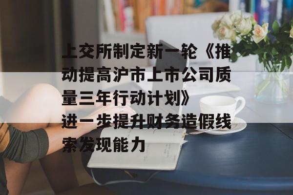 上交所制定新一轮《推动提高沪市上市公司质量三年行动计划》  进一步提升财务造假线索发现能力-第1张图片-