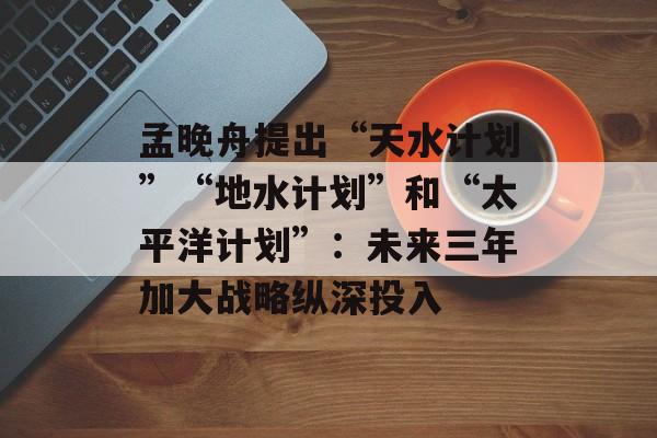 孟晚舟提出“天水计划”“地水计划”和“太平洋计划”：未来三年加大战略纵深投入-第1张图片-