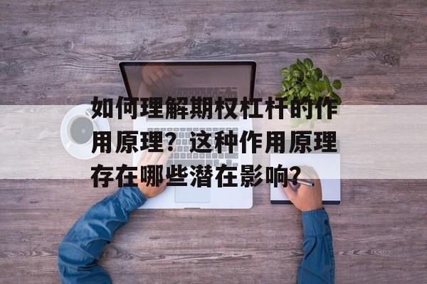 如何理解期权杠杆的作用原理？这种作用原理存在哪些潜在影响？-第1张图片-