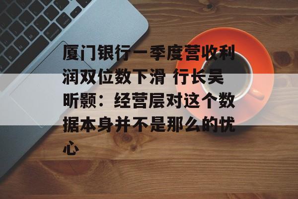 厦门银行一季度营收利润双位数下滑 行长吴昕颢：经营层对这个数据本身并不是那么的忧心-第1张图片-