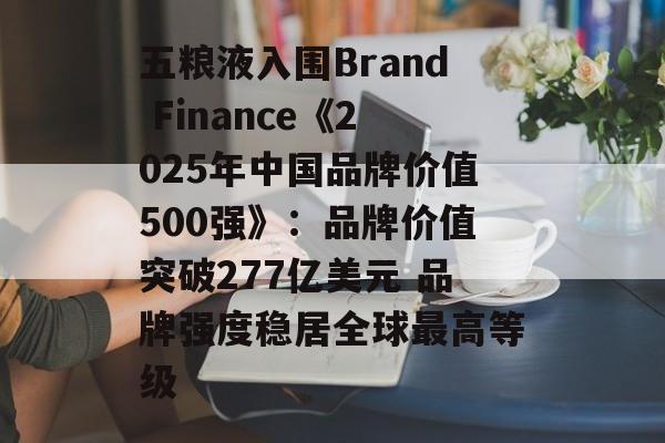 五粮液入围Brand Finance《2025年中国品牌价值500强》：品牌价值突破277亿美元 品牌强度稳居全球最高等级-第1张图片-