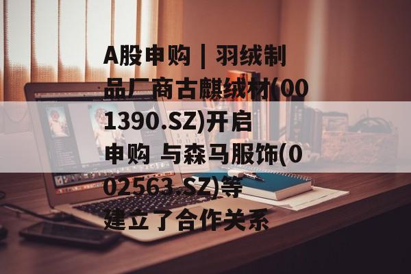 A股申购 | 羽绒制品厂商古麒绒材(001390.SZ)开启申购 与森马服饰(002563.SZ)等建立了合作关系-第1张图片-