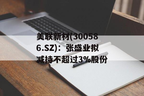 美联新材(300586.SZ)：张盛业拟减持不超过3%股份-第1张图片-