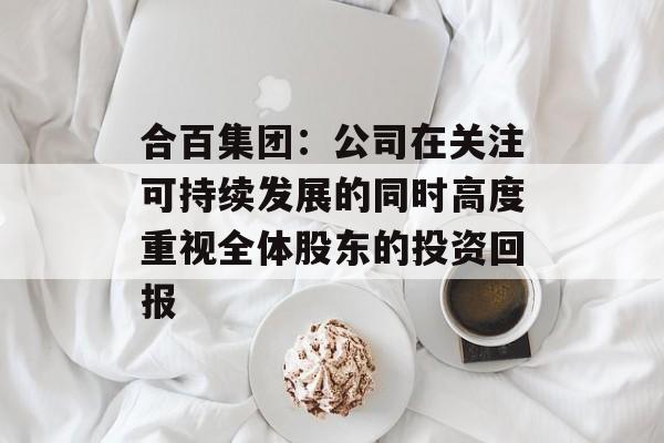 合百集团：公司在关注可持续发展的同时高度重视全体股东的投资回报-第1张图片-