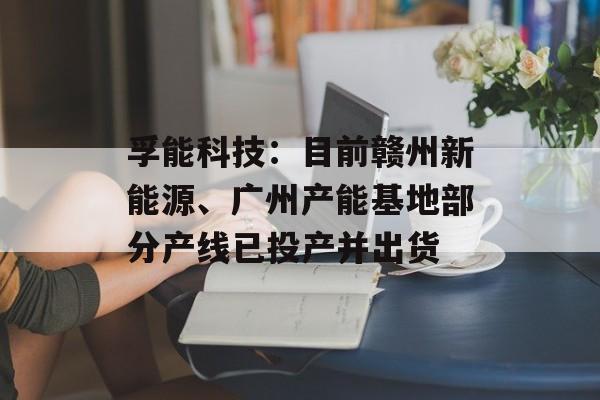 孚能科技：目前赣州新能源、广州产能基地部分产线已投产并出货-第1张图片-