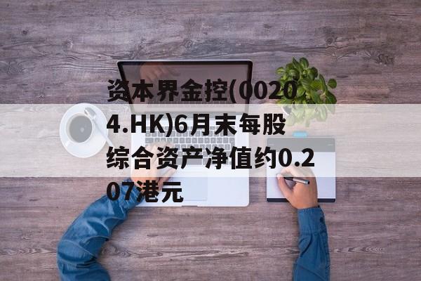 资本界金控(00204.HK)6月末每股综合资产净值约0.207港元-第1张图片-
