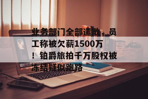 业务部门全部遣散，员工称被欠薪1500万！铂爵旅拍千万股权被冻结疑似跑路-第1张图片-