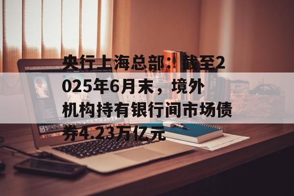 央行上海总部：截至2025年6月末，境外机构持有银行间市场债券4.23万亿元-第1张图片-