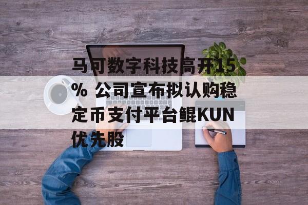 马可数字科技高开15% 公司宣布拟认购稳定币支付平台鲲KUN优先股-第1张图片-