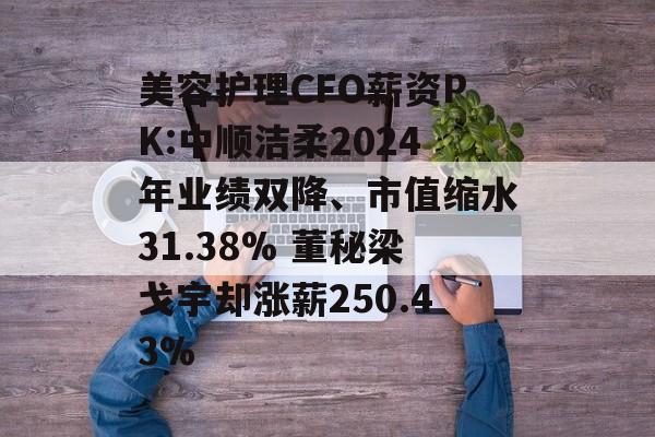 美容护理CFO薪资PK:中顺洁柔2024年业绩双降、市值缩水31.38% 董秘梁戈宇却涨薪250.43%-第1张图片-