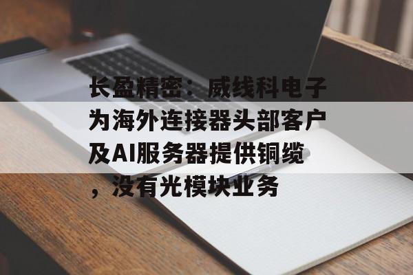 长盈精密：威线科电子为海外连接器头部客户及AI服务器提供铜缆，没有光模块业务-第1张图片-