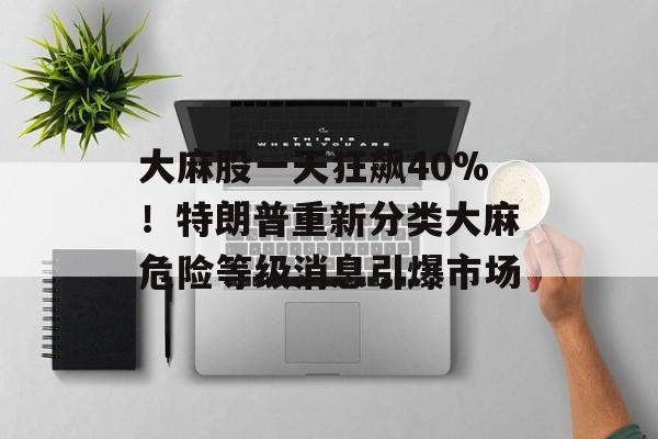 大麻股一天狂飙40%！特朗普重新分类大麻危险等级消息引爆市场-第1张图片-