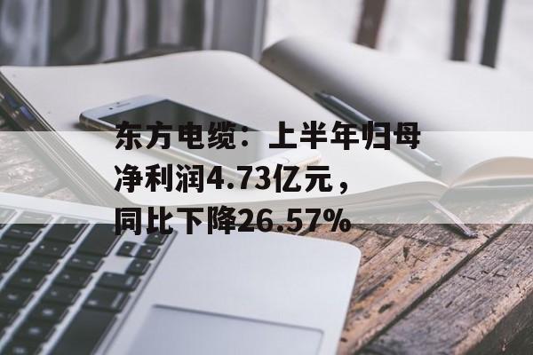 东方电缆：上半年归母净利润4.73亿元，同比下降26.57%-第1张图片-