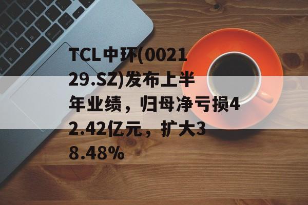 TCL中环(002129.SZ)发布上半年业绩，归母净亏损42.42亿元，扩大38.48%-第1张图片-