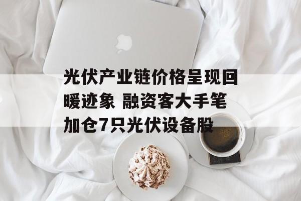 光伏产业链价格呈现回暖迹象 融资客大手笔加仓7只光伏设备股-第1张图片-