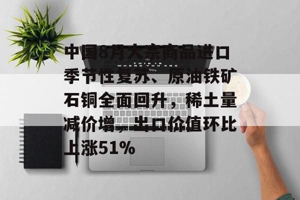 中国8月大宗商品进口季节性复苏、原油铁矿石铜全面回升，稀土量减价增，出口价值环比上涨51%-第1张图片-