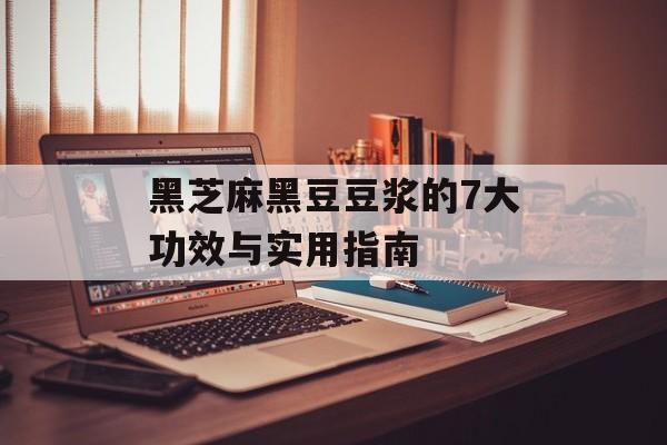 黑芝麻黑豆豆浆的7大功效与实用指南-第1张图片-
